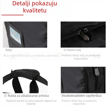 Torba u vojnom stilu za vanjsku upotrebu, vodootporna Oxford tkanina, debeli dizajn, velik kapacitet, unisex