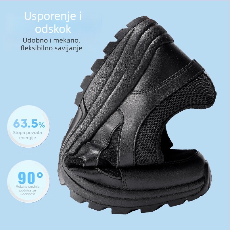 Unisex tenisice za trening: gornji dio od platna/mreže, zaobljeni nos, ravna peta, pogodne za trčanje, planinarenje i kampiranje