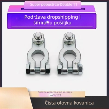 Klem baterije automobila – čisto olovo, univerzalna prilagodba, ojačani dizajn, za baterijske terminale automobila
