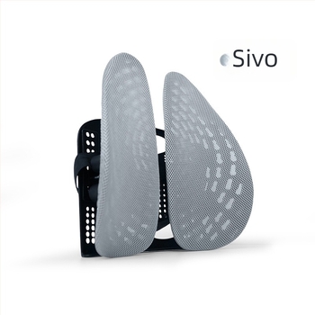 Ergonomična lumbalna jastučić za uredsku stolicu – prozračna poliester tkanina, punjenje od poliester vlakana, okvir od polipropilena, univerzalna kompatibilnost, mogućnost tiskanja logotipa