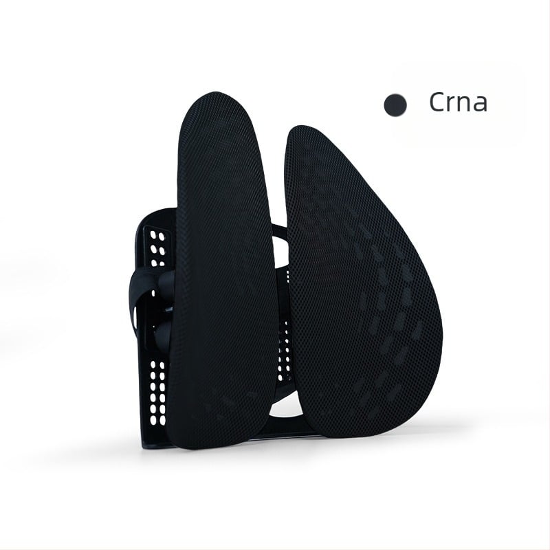 Ergonomična lumbalna jastučić za uredsku stolicu – prozračna poliester tkanina, punjenje od poliester vlakana, okvir od polipropilena, univerzalna kompatibilnost, mogućnost tiskanja logotipa