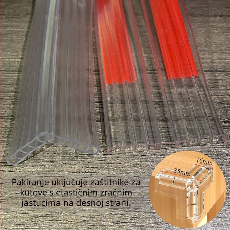 Prozirna zaštitna traka za rub namještaja od drveta – bez ljepila, zaštita rubova stola, brend Even Morning