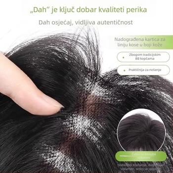 Mei Zhi Zhi GM911/GM9511 Nadomjestak za kosu od visokotemperaturnog svilenog materijala – ravno za žene