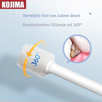 Set za njegu zubi kućnih ljubimaca: prstna četkica i vlažne maramice za mačke i pse (antibakterijski, svjež dah, uklanjanje mrlja, uklanjanje kamenca)