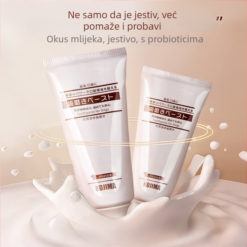 Set za njegu zubi kućnih ljubimaca: prstna četkica i vlažne maramice za mačke i pse (antibakterijski, svjež dah, uklanjanje mrlja, uklanjanje kamenca)