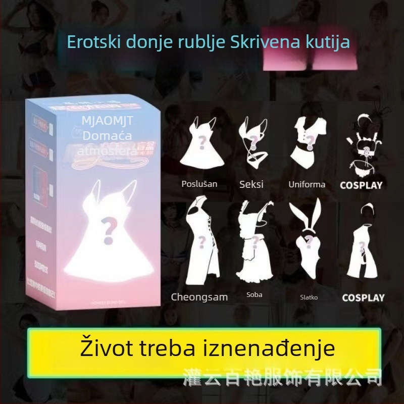 Seksi donje rublje: Tajanstvena vrećica sreće s nasumičnim kompletom — mrežasti materijal; Glavni materijal: 95–100% poliester; Pakiranje: vrećica; Spol: žene; Marke: Flower Warbler