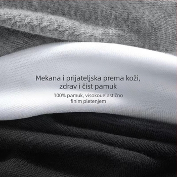 Muška pamučna vesta - 100% pamuk, jednobojni uzorak, sportski stil, ljeto 2021.