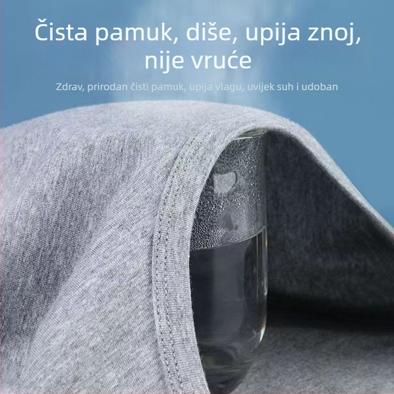 Muška pamučna vesta - 100% pamuk, jednobojni uzorak, sportski stil, ljeto 2021.