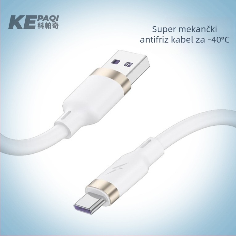 Kopaci USB kabel za podatke 3-u-1 s konektorima Lightning, USB-C i Micro USB — do 120W brzog punjenja, duljina 1–2 m, TPE materijal