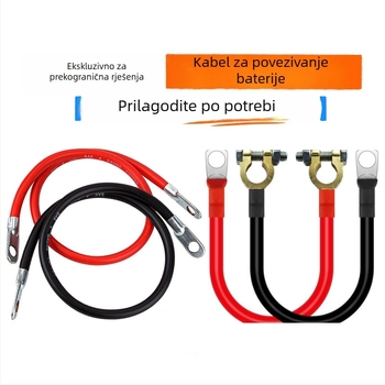 Vlastiti kabel za spajanje baterije za solarni inverter, po narudžbi, s terminalima, Šifra proizvoda X-d001, Opseg primjene: solarni fotonaponski sustavi, baterije automobila, brodski sustavi
