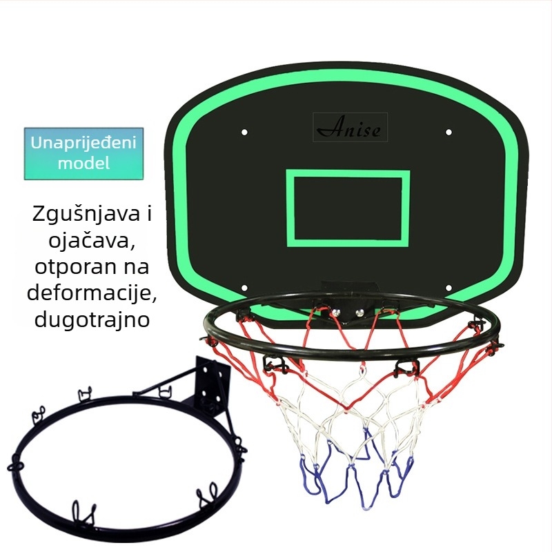 Stalak za koš za dječji trampolin — lijevano željezo, 3 kg, okvir i koš