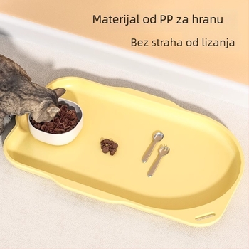 Plastična podloga za hranjenje mačaka – plastični alat za hranjenje kućnih ljubimaca, 100 komada po kutiji