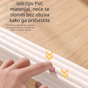 PVC šuplja zaštitna traka za rub stola, samolijepljiva, 200 setova