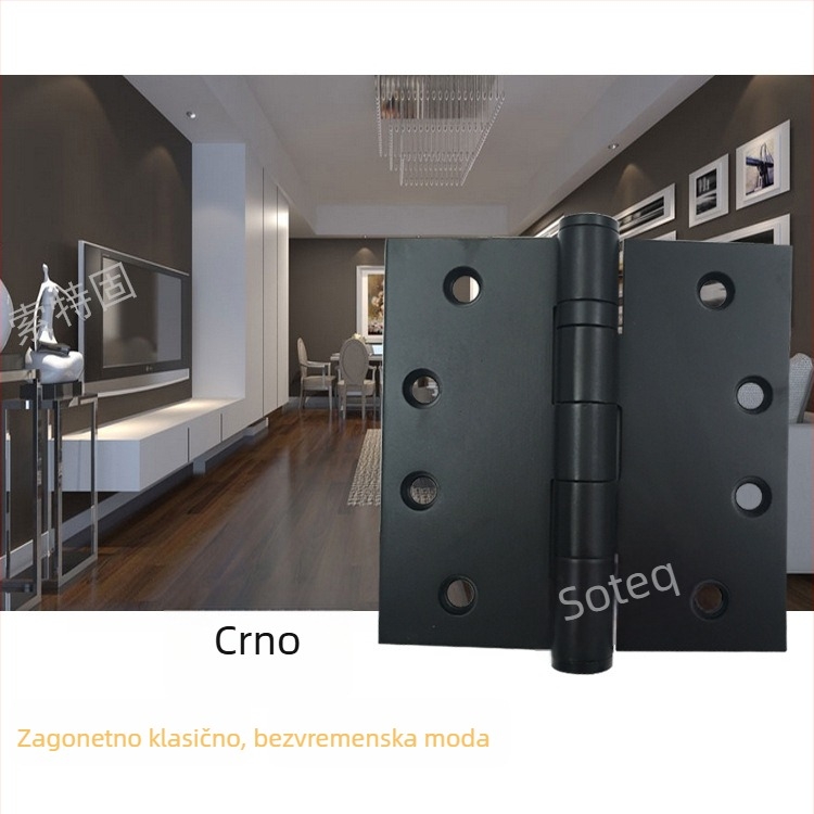 Šarka za drvena vrata od nehrđajućeg čelika — jednostavan stil, polirani + elektroplatirani površinski sloj, brend STG, nehrđajući čelik