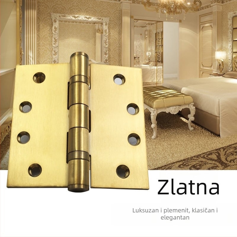 Šarka za drvena vrata od nehrđajućeg čelika — jednostavan stil, polirani + elektroplatirani površinski sloj, brend STG, nehrđajući čelik