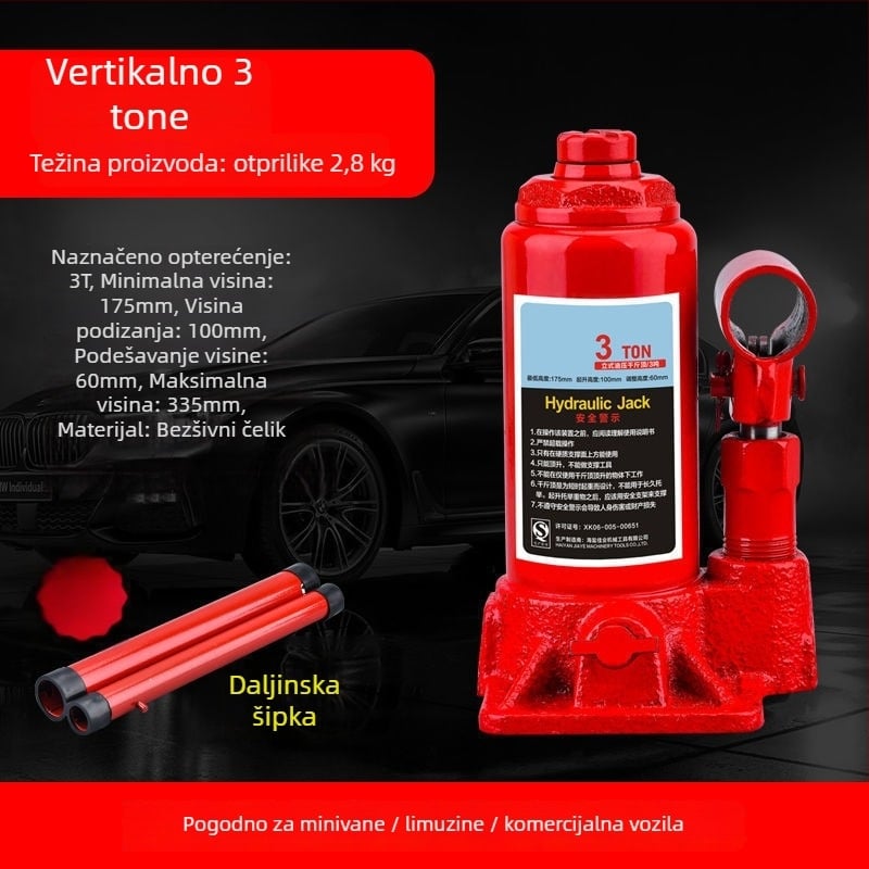 Xinyao automobilska hidraulička dizalica, model 3356, prilagodba po narudžbi dostupna; Materijal: Drugo