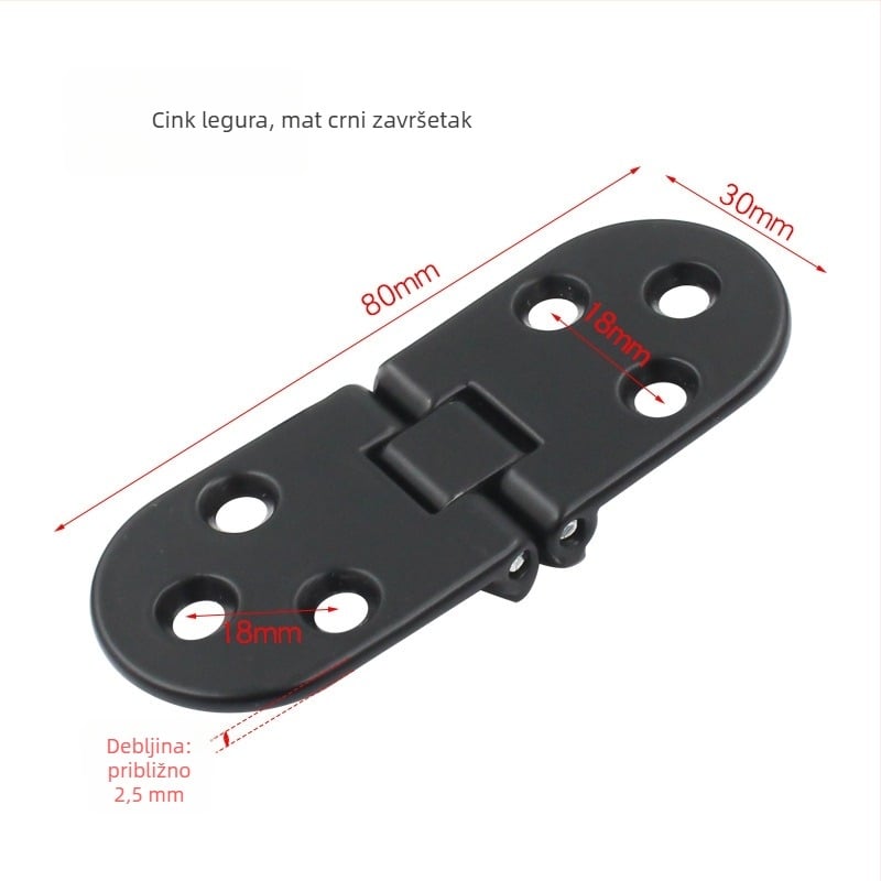 Šarnir za debeli okrugli stol, sklopna ploča, model 3+6, materijal: cinkova legura/nehrđajući čelik, sjajna završna obrada, moderni minimalistički stil