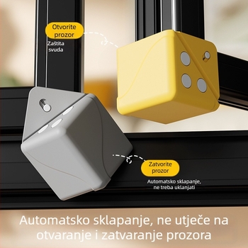 Aluminijski zaštitnik kuta prozora s punim pokrivanjem, zaštita od sudara, za prozore s unutarnjim otvaranjem, komplet zaštite za vrata i prozore, s dvostrukim magnetima