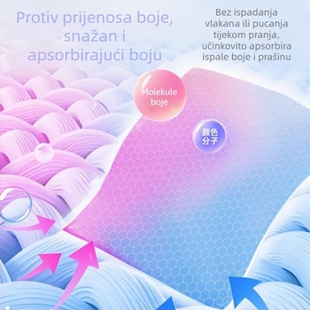 tisbeni Listovi za upijanje boje za kućnu upotrebu — sprječavaju prijenos boje, dvostrani, anti-izblijedivanje