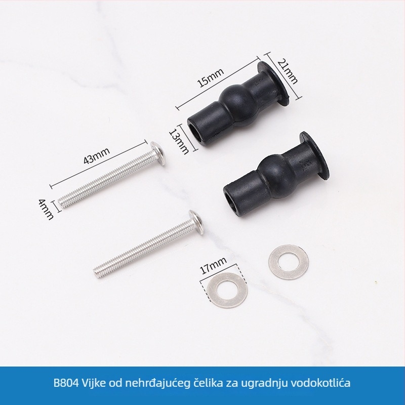 Split vijak za ugradnju poklopca zahodske posude – bakar i nehrđajući čelik, modeli B801/B802/B803/B804, marka Group Technology Bathroom, stil Standardno/ Moderna jednostavnost