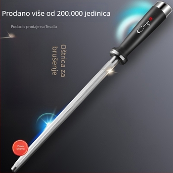 Dijamantna oštračka štapić za mesare – višenamjenski alat za oštrenje noževa, prilagođeni logotip, procesiranje po narudbi, izlazak 2024, podrijetlo Kina