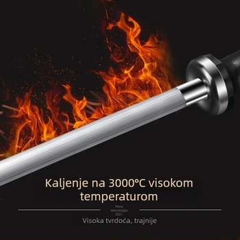 Dijamantna oštračka štapić za mesare – višenamjenski alat za oštrenje noževa, prilagođeni logotip, procesiranje po narudbi, izlazak 2024, podrijetlo Kina