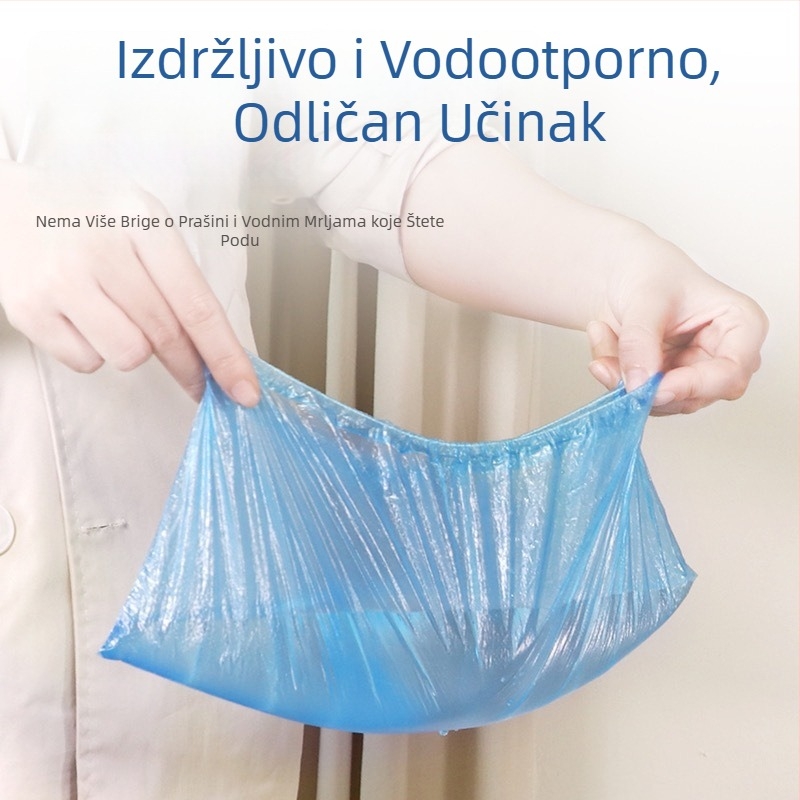Jednokratne PE navlake za cipele, prašinu otporne i zaštitne, debele plastične navlake za stopala, univerzalna kompatibilnost