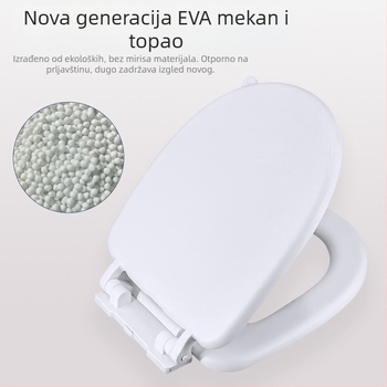 Poklopac za WC sjedalo od EVA pjene - podesiv razmak rupa 11–17, Model 025, Stil: Standardni/Modern minimalistički