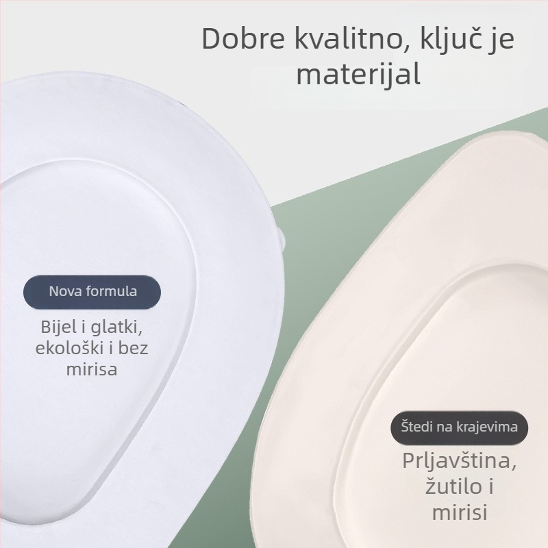 Poklopac za WC sjedalo od EVA pjene - podesiv razmak rupa 11–17, Model 025, Stil: Standardni/Modern minimalistički
