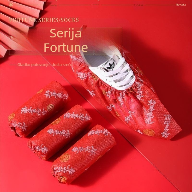 Jednokratne navlake za obuću od netkanog materijala za odrasle – deblje, otporne na prašinu, s motivom zeca