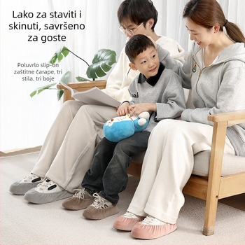 FaSoLa Velurove navlake za cipele, debeli – za unutarnje potrebe, protuklizne, otporno na habanje; Materijal: velur; Pakiranje: 200 kom.