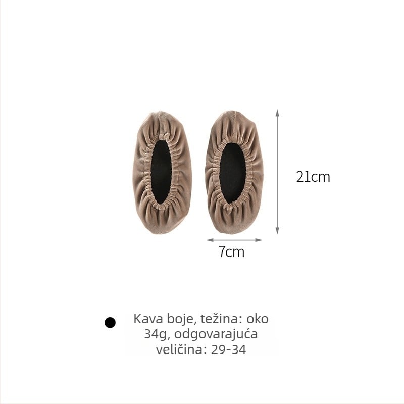 FaSoLa Velurove navlake za cipele, debeli – za unutarnje potrebe, protuklizne, otporno na habanje; Materijal: velur; Pakiranje: 200 kom.