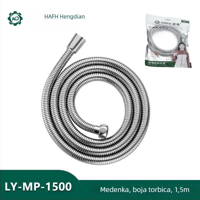 Tuš šip LY-MP-L, vanjska bakrena cijev s elektroplatom, moderan minimalistički stil