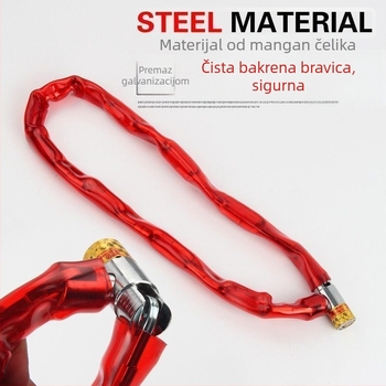 Lančani zaključak s bakrenim jezgrom za bicikle, električne bicikle i motocikle; model 1, artikl whm0723, pakiranje u OPP vrećicu.