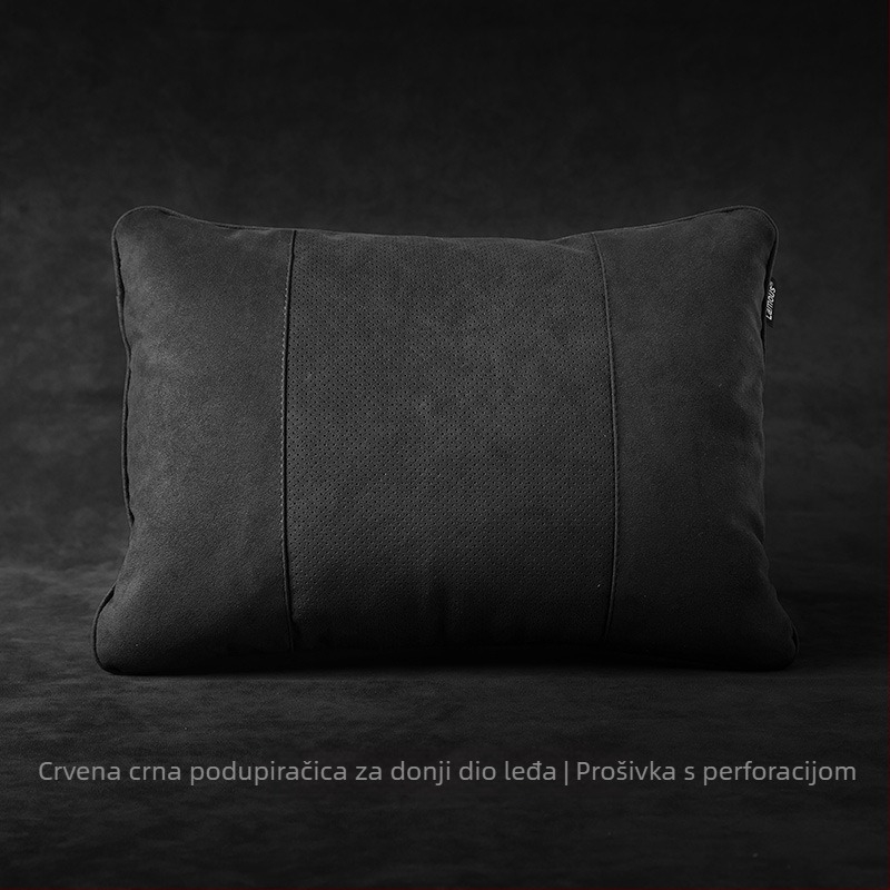 Automobilska potpora za glavu s lumbalnom potporom i jastučićem za vrat, Jednostavan stil (Marka: Evans; Vanjski materijal: nubuk; Punilo: biološki velur; Stil: jednostavan; Sezone: pogodno za sve sezone)