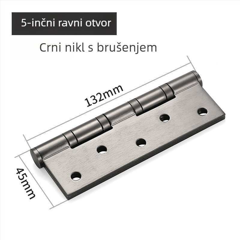 Pant vrata od 201 nehrđajućeg čelika, ravni, bez utora, za drvena vrata