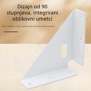 Queen krevet kutni nosač – oja jačanje trokutasti metalni nosači za lijevu i desnu stranu kreveta, hladno valjani čelik, premaz boje