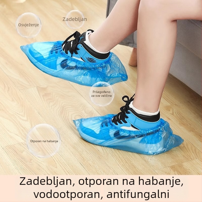 Jednokratne navlake za unutarnje cipele, 5 mm debljine, netkani materijal, vodootporne, protuklizne.