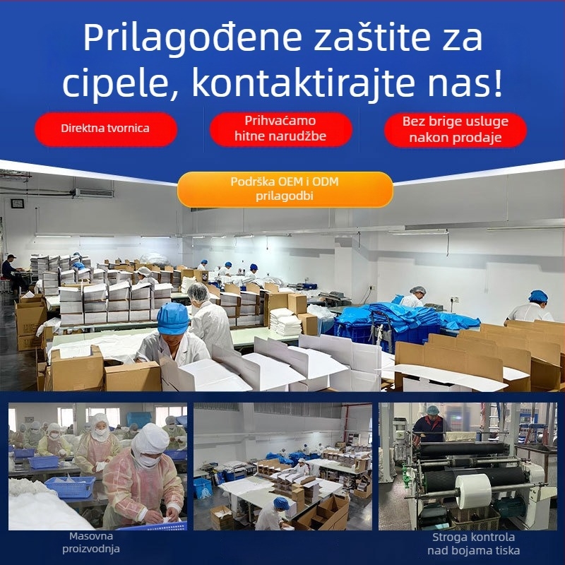 Jednokratne vodootporne navlake za cipele za djecu i učenike, protuklizne, pojedinačno pakirane