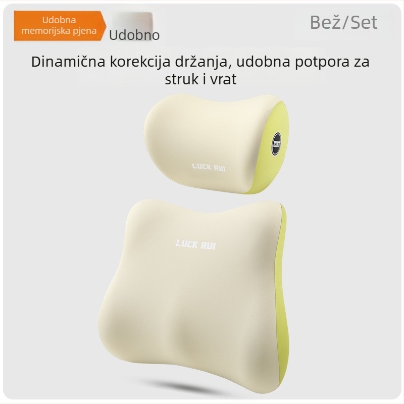 Automobilska podrška za križnu regiju i leđa s memorijskom pjenom, vanjski materijal sintetičko vlakno, univerzalna prilagodba, sve-sezonska upotreba, mogućnost prilagođavanja