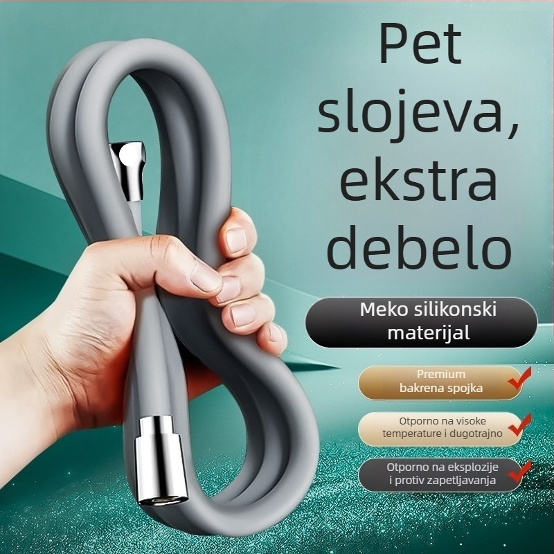 Silikonska cijev za tuširanje, model SE8696, marka Zimani, stil laganog luksuza