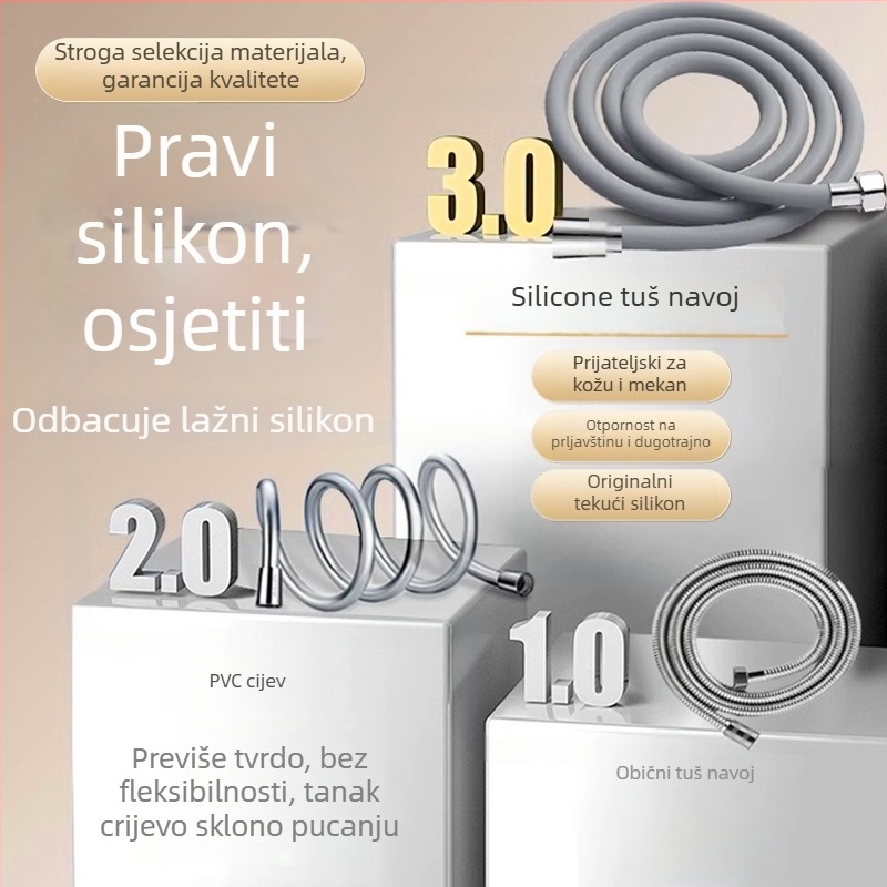 Silikonska cijev za tuširanje, model SE8696, marka Zimani, stil laganog luksuza