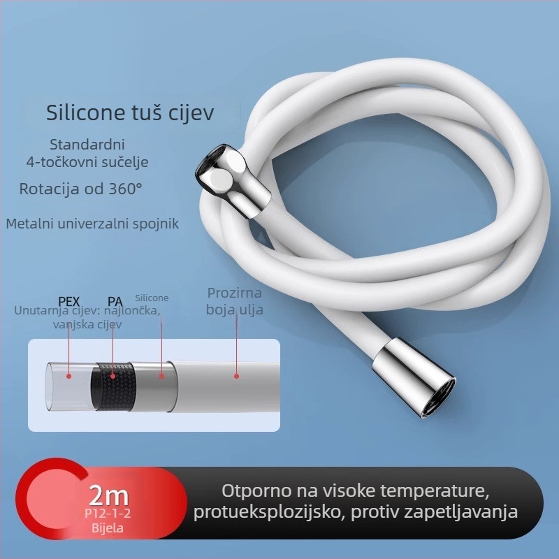 Silikonska cijev za tuširanje, model SE8696, marka Zimani, stil laganog luksuza