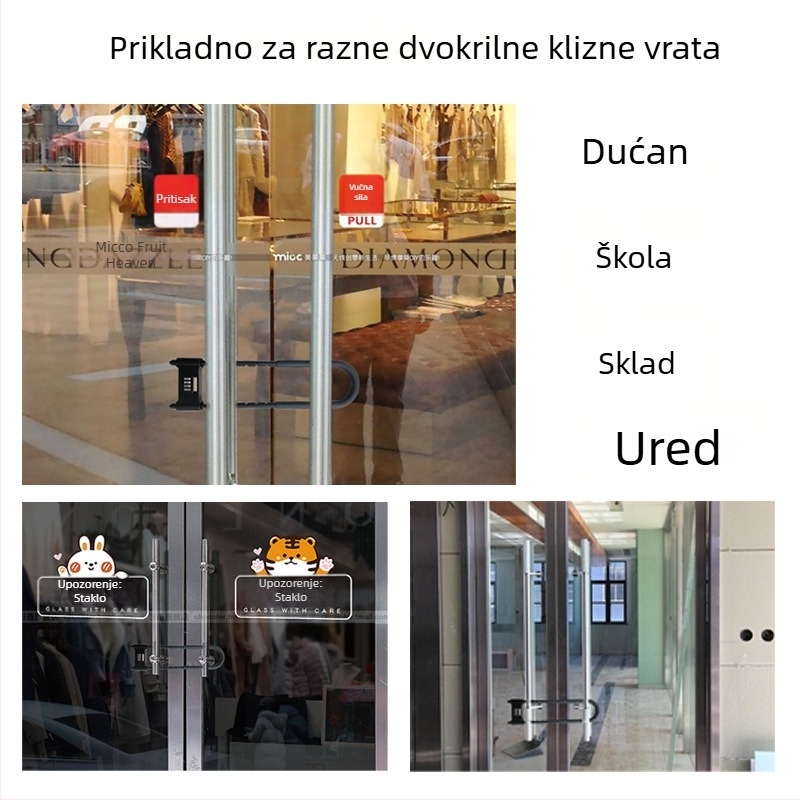 U-oblika brava s lozinkom za staklena vrata i električna vozila, potpuno metalna mehanička sigurnosna brava, marka Liren, model U-lock, debljina šipke 16 mm