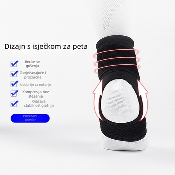 Ortez gležnja za outdoor sportove — odrasli, poliestersko vlakno, dinamična podrška, zaštita gležnja