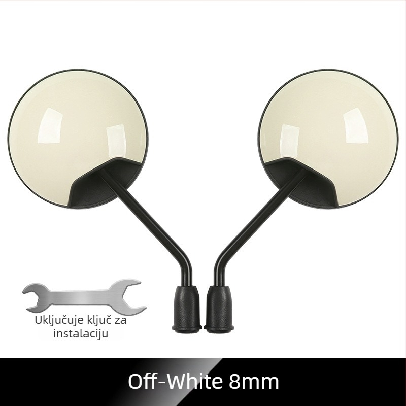 Zadnje ogledalo za električni bicikl i tricikl, kružno, desni navoj, visoka otpornost na udarce | Model YJ-B721, Marka YiJu