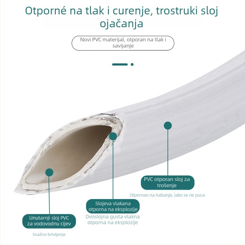 Aofulang xldzdg Cijev za dovod vode u perilicu – produžena otporna na eksplozije cijev sa Snap-On konektorom
