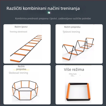 Višenamjenska ljestvica agilnosti od karbonskog čelika za trening nogometa i trčanja – Riding Track