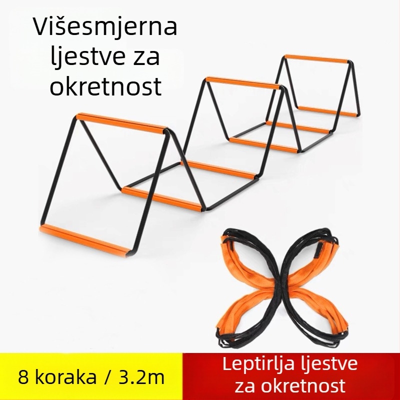 Višenamjenska ljestvica agilnosti od karbonskog čelika za trening nogometa i trčanja – Riding Track