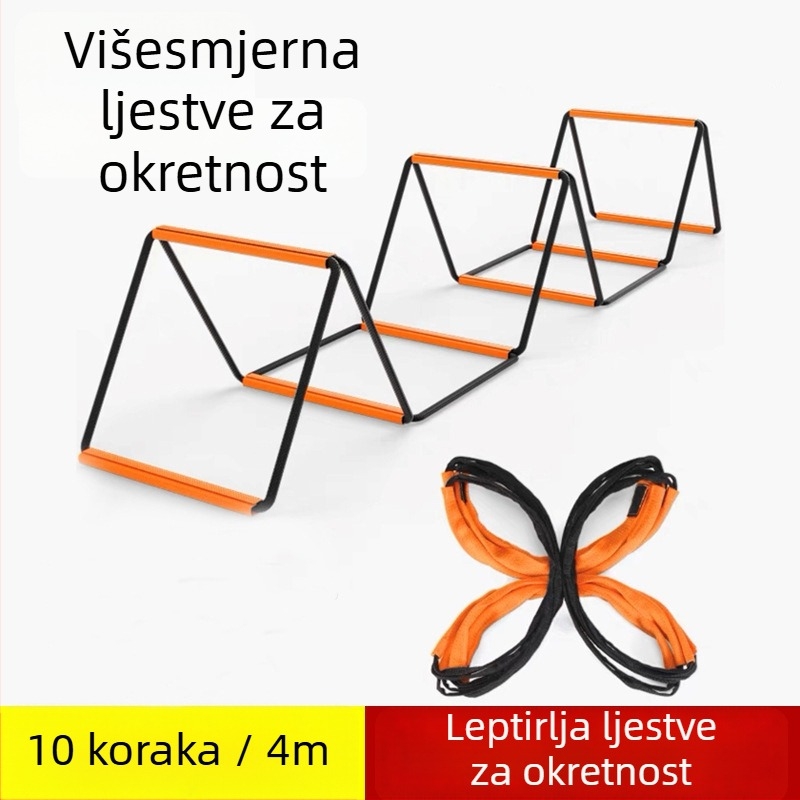 Višenamjenska ljestvica agilnosti od karbonskog čelika za trening nogometa i trčanja – Riding Track